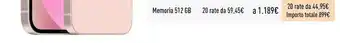 Unieuro Apple iphone 13 mini 512gb offerta
