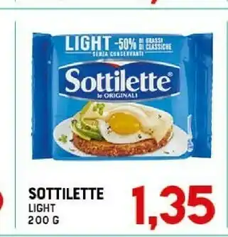 Gran Risparmio Mondelez - sottilette le originali light 200 g(ml) offerta