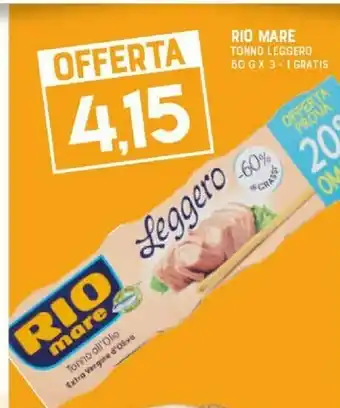 Gran Risparmio Tonno all'olio extravergine di oliva leggero 60 g(ml) offerta