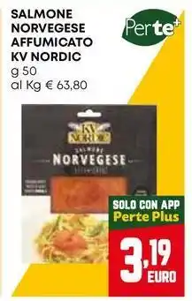 Pam SALMONE NORVEGESE AFFUMICATO KV NORDIC offerta