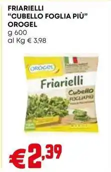 Pam FRIARIELLI "CUBELLO FOGLIA PIÙ" OROGEL offerta