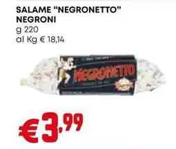 Pam SALAME "NEGRONETTO” NEGRONI offerta