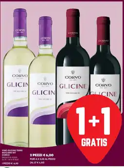 Panorama VINO GLICINE TERRE SICILIANE IGT CORVO offerta
