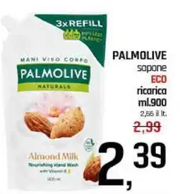 Famila Superstore PALMOLIVE sapone ECO ricarica ml.900 offerta