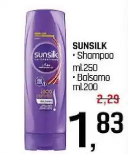 Famila Superstore SUNSILK  Shampoo ml.250 Balsamo ml.200 offerta