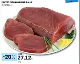 Coop FILETTO DI TONNO PINNA GIALLA decongelato offerta