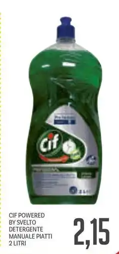 Supermercati Piccolo CIF POWERED BY SVELTO DETERGENTE MANUALE PIATTI 2 LITRI offerta