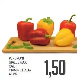 Supermercati Piccolo PEPERONI GIALLI/ROSSI CAT.I ORIGINE ITALIA offerta