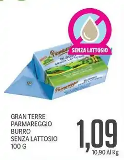 Supermercati Piccolo GRAN TERRE PARMAREGGIO BURRO SENZA LATTOSIO offerta