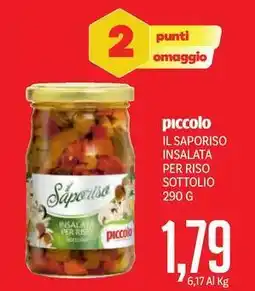 Supermercati Piccolo piccolo IL SAPORISO INSALATA PER RISO SOTTOLIO 290 G offerta