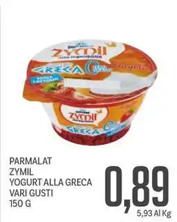 Supermercati Piccolo PARMALAT ZYMIL YOGURT ALLA GRECA VARI GUSTI offerta