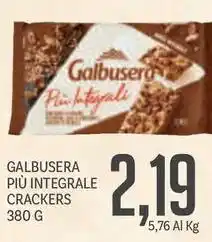 Supermercati Piccolo GALBUSERA PIÙ INTEGRALE CRACKERS offerta