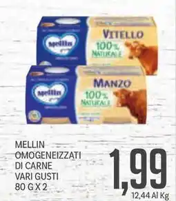 Supermercati Piccolo MELLIN OMOGENEIZZATI DI CARNE VARI GUSTI offerta
