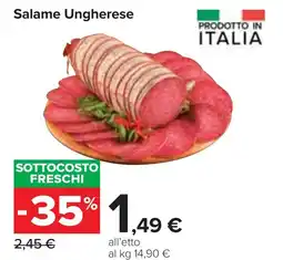 Carrefour Salame Ungherese offerta