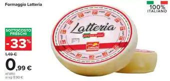 Carrefour Formaggio Latteria offerta