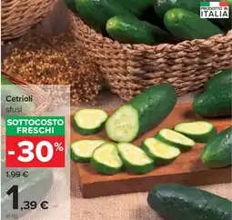 Carrefour Cetrioli sfusi offerta