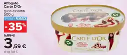 Carrefour Affogato Carte D'Or gusti assortiti 500 g offerta