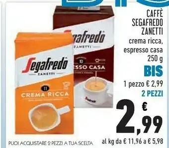 Conad City Caffè zanetti offerta