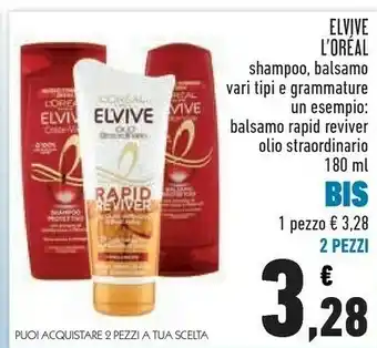 Conad City L’oréal paris elvive 3600523710522 balsamo per capelli donna 180 ml balsamo professionale per capelli offerta