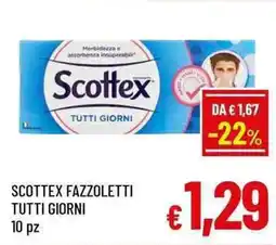 A&O SCOTTEX FAZZOLETTI TUTTI GIORNI 10 pz offerta