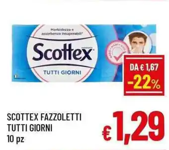 A&O SCOTTEX FAZZOLETTI TUTTI GIORNI 10 pz offerta