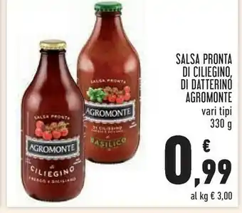 Salsa pronta di ciliegino peperoncino 330 g(ml)