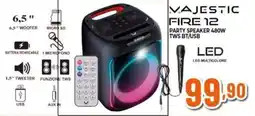 Expert MAJESTIC FIRE 12 PARTY SPEAKER 480W TWS BT/USB offerta
