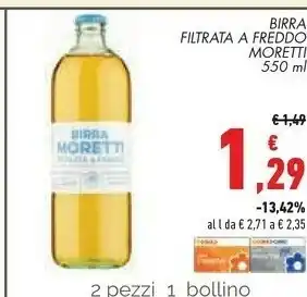 Conad City Birra filtrata a freddo offerta