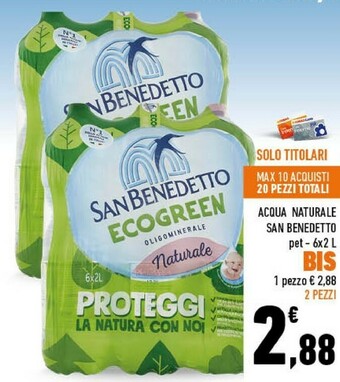 Conad City Acqua minerale naturale oligominerale offerta