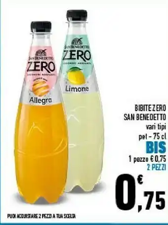 Conad City San bendetto bibite zero 750 ml offerta