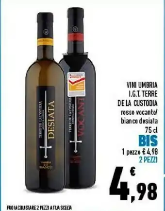 Conad City Terre de la custodia vini umbria igt offerta