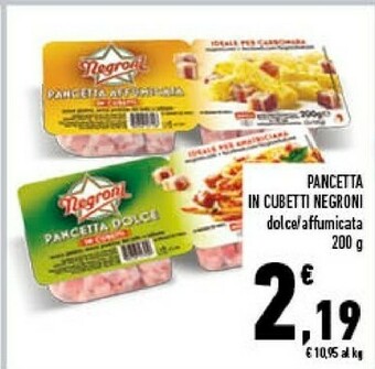 Conad City Pancetta dolce in cubetti offerta