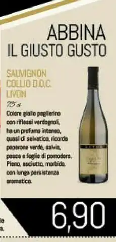 Conad City Livon sauvignon collio doc offerta