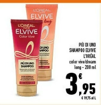 Conad City Piu di uno shampoo elvive offerta