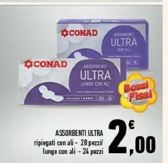 Conad City Conad - assorbenti ultra lungo con ali offerta