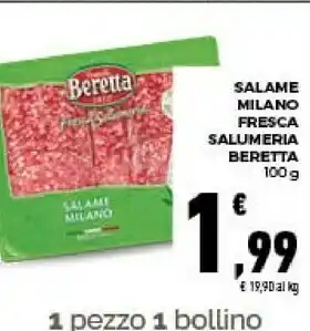 Conad City Fratelli beretta - salame milano 100 g(ml) offerta