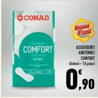 Conad City Assorbenti anotomici comfort offerta