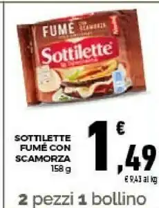 Conad City Sottilette - fumè con scamorza 158 g(ml) offerta