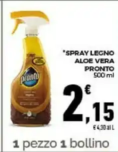 Conad City Pronto spray legno aloe vera offerta