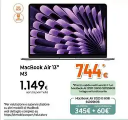 Expert MacBook Air 13" M3 offerta