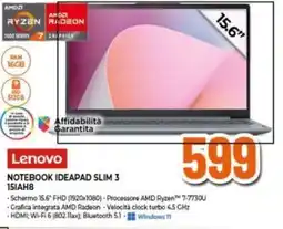 Expert Lenovo NOTEBOOK IDEAPAD SLIM 3 offerta