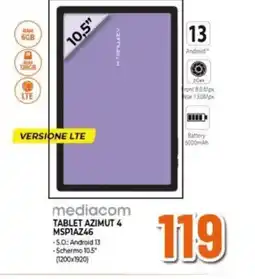 Expert mediacom TABLET AZIMUT 4 MSPIAZ46 offerta