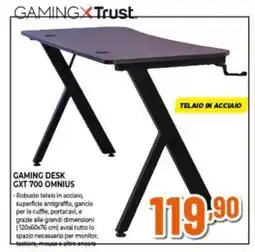 Expert GAMINGXTrust. GAMING DESK GXT 700 OMNIUS offerta
