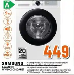 Expert SAMSUNG Lavatrice offerta