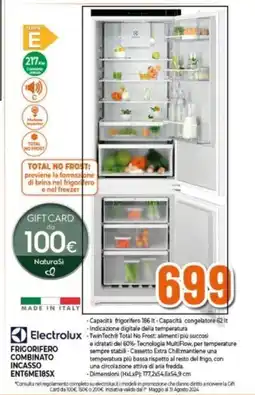 Expert Bosch FRIGORIFERO E COMBINATO INCASSO ENT6ME18SX offerta