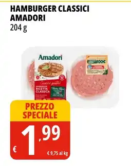 Tigros HAMBURGER CLASSICI AMADORI 204 g offerta