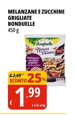 Tigros MELANZANE E ZUCCHINE GRIGLIATE BONDUELLE 450 g offerta