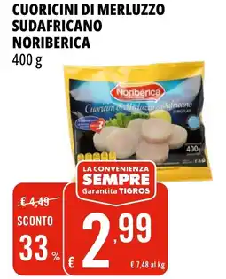 CUORICINI DI MERLUZZO SUDAFRICANO NORIBERICA 400 g