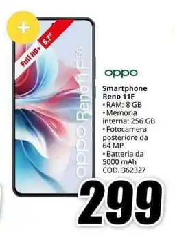 MediaWorld oppo Smartphone Reno 11F offerta