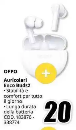 MediaWorld OPPO Auricolari Enco Buds2 offerta